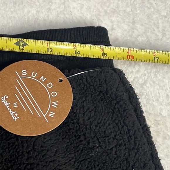 Sundown by splendid playa womens fleece drawstring casual shorts. Black XL NWT - Picture 4 of 6